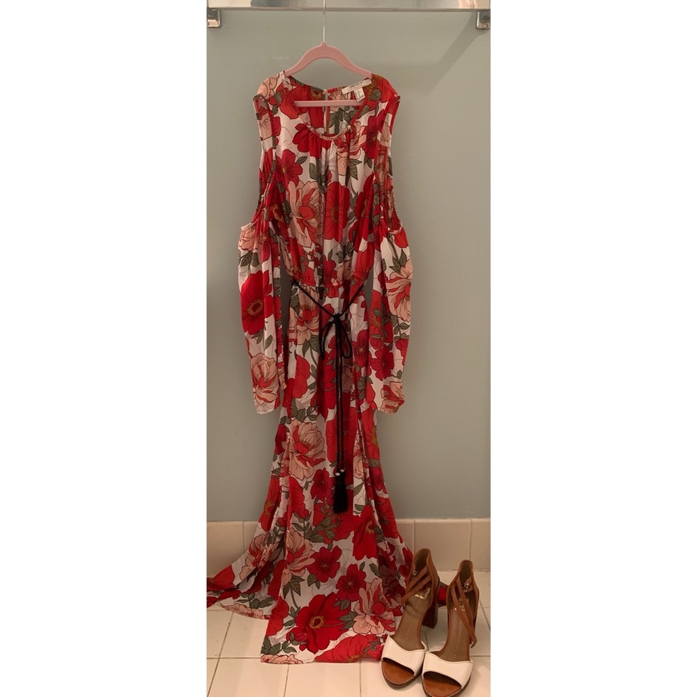 Flower child , red flower dress